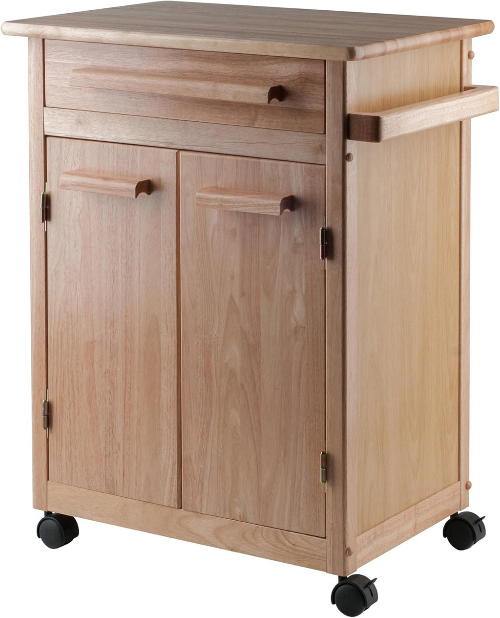 Natural Single Drawer Kitchen Cabinet Storage Cart O932180