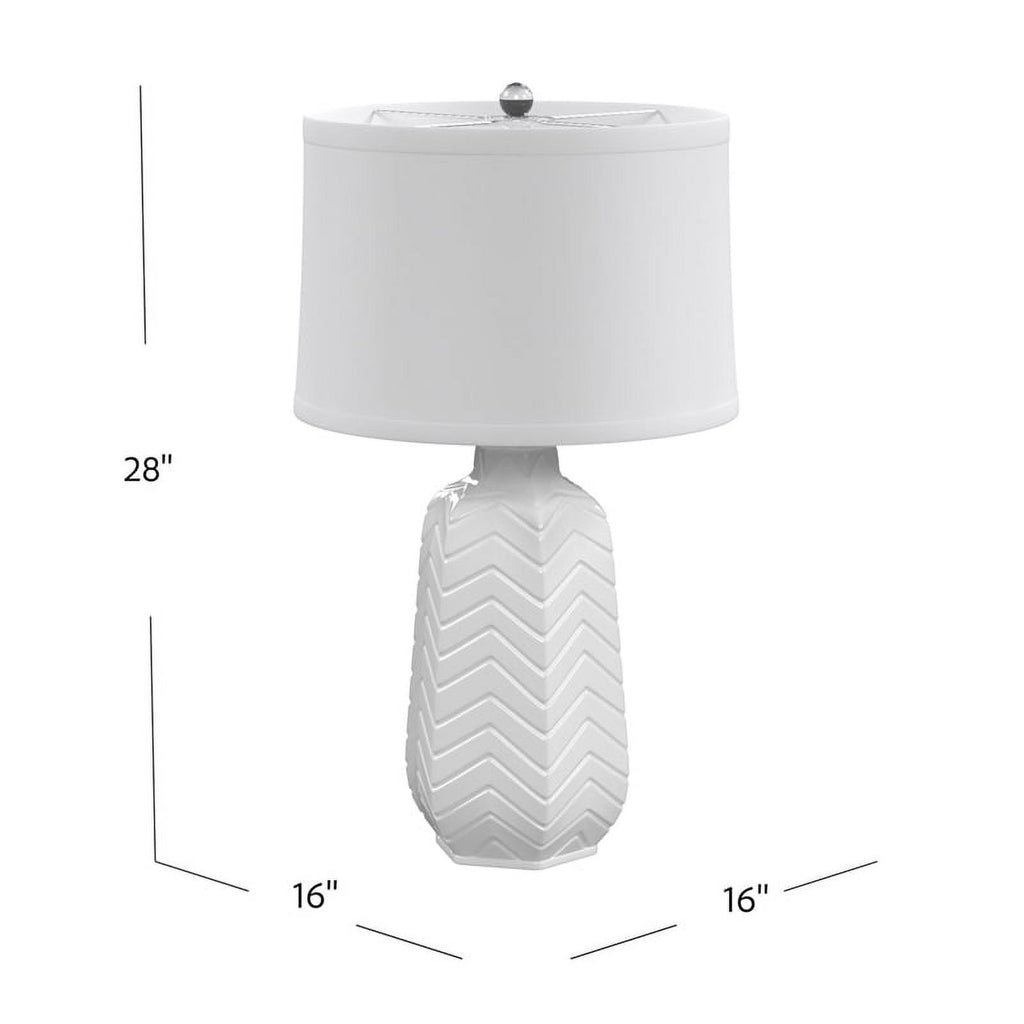 White Ceramic Table Lamp Z826