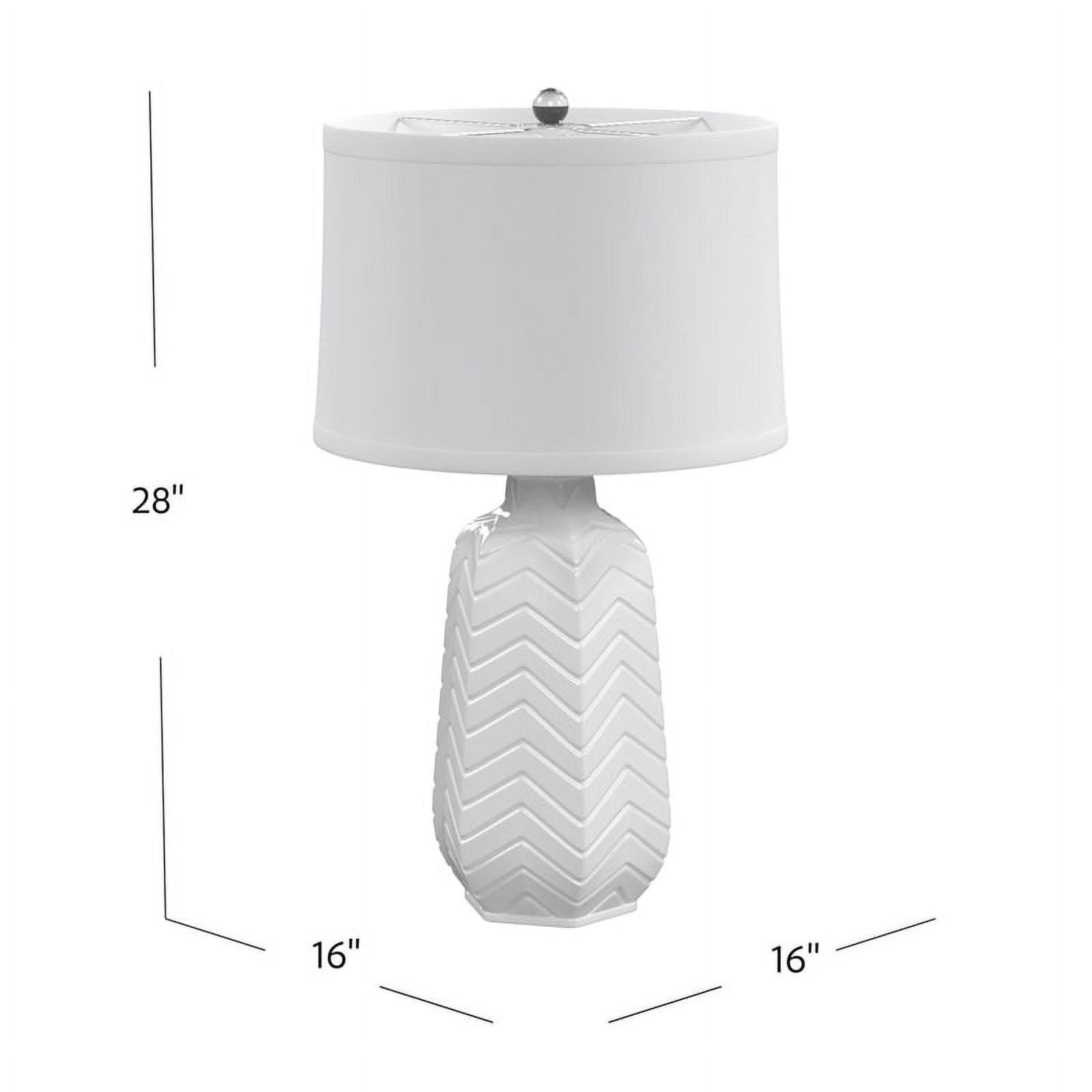 White Ceramic Table Lamp Z826