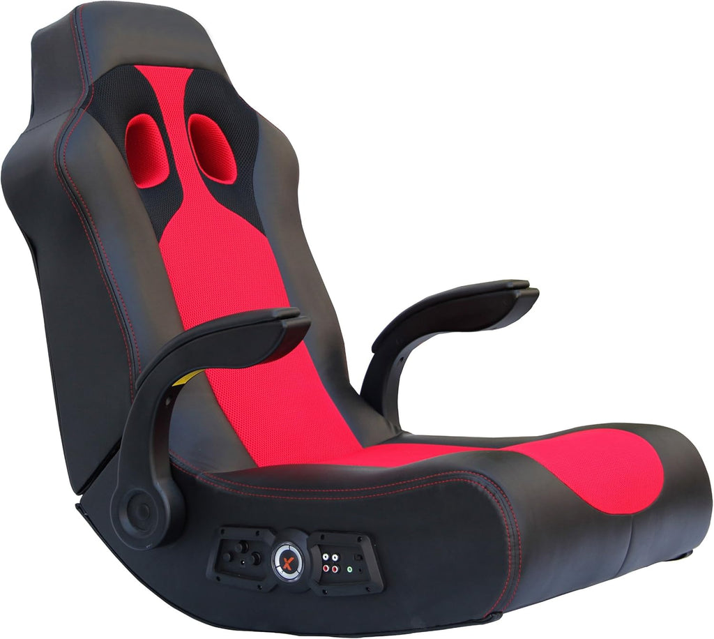 Black/Red Wireless Bluetooth Gaming Floor Rocker Z94951