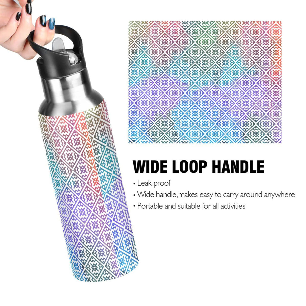 20 oz Insulated Stainless Steel Water Bottle with Straw Lid H810