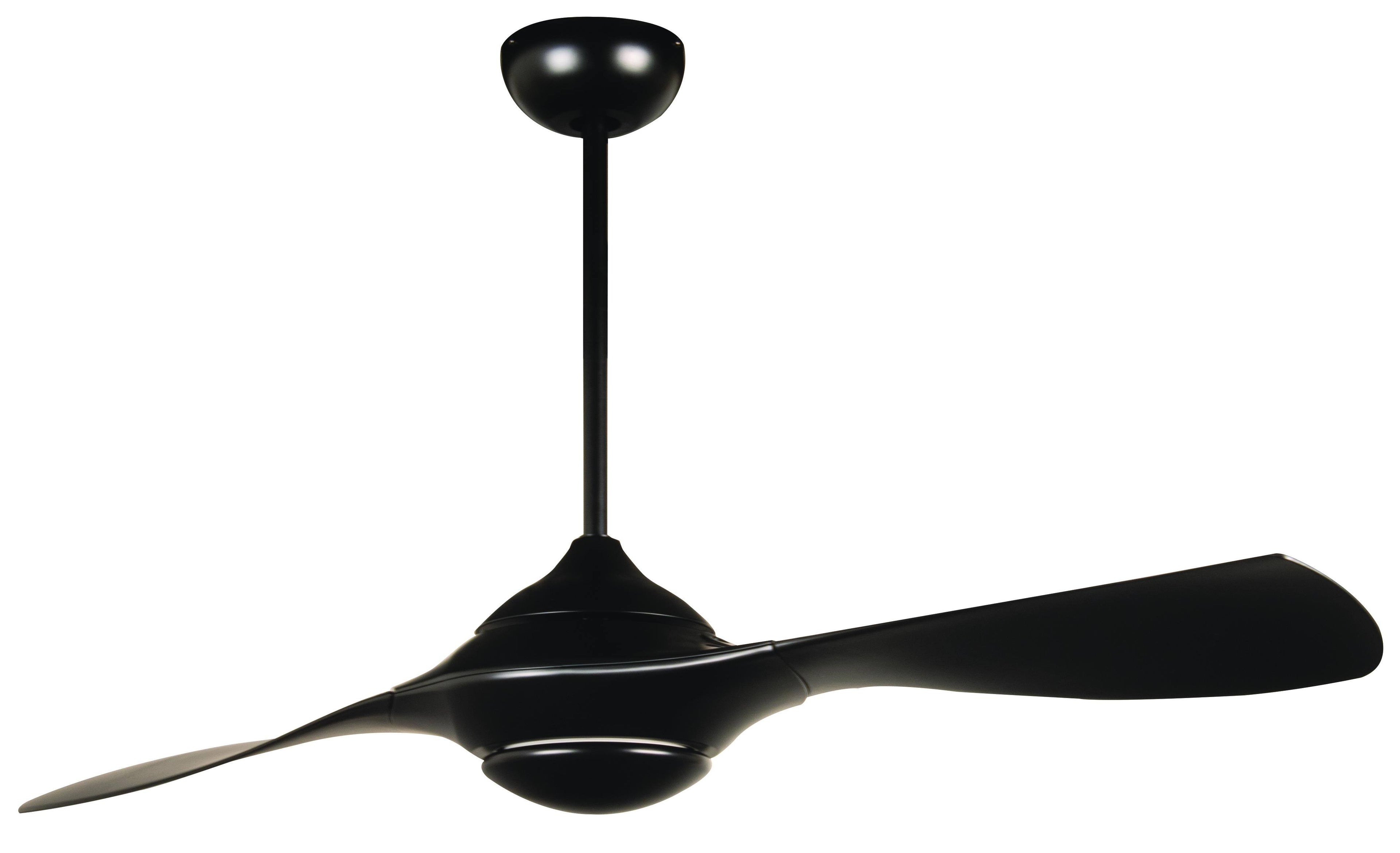 Flat Black Ceiling Fan With Blades Included D689709