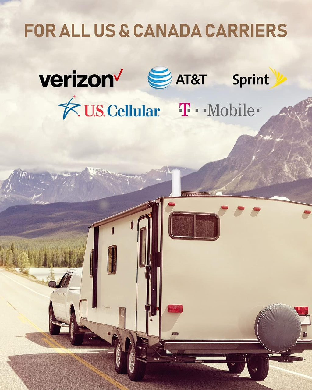 Cell Signal Booster with Omni-Directional Roof Antenna A7741