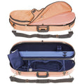 Terracotta Fiberglass 4/4 Violin Case with Blue Velvet Interior L2577