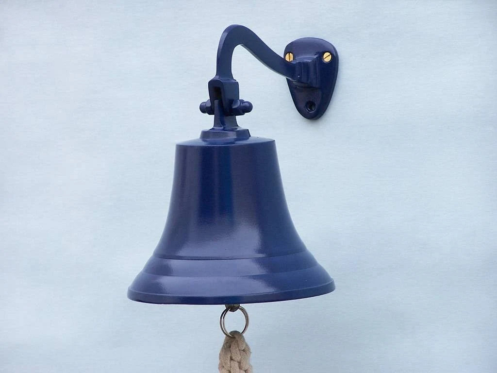Solid Brass Hanging Ships Bell 11 inch O2677