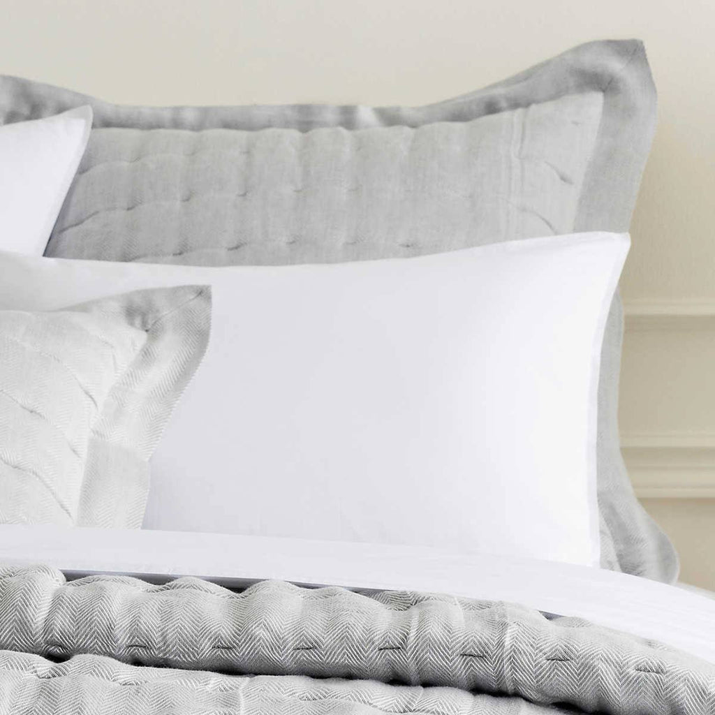 King Grey Quilted Sham K80086