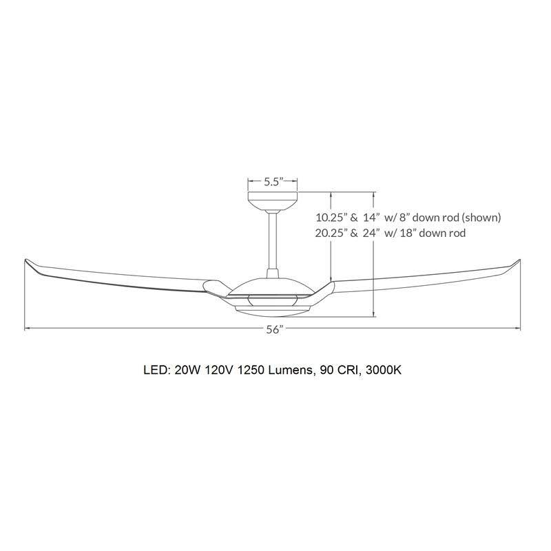 IC/Air3 56x22 Ceiling Fan I75905