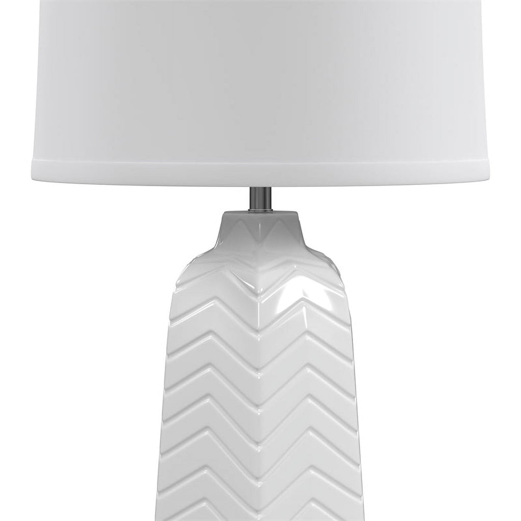 White Ceramic Table Lamp Z826