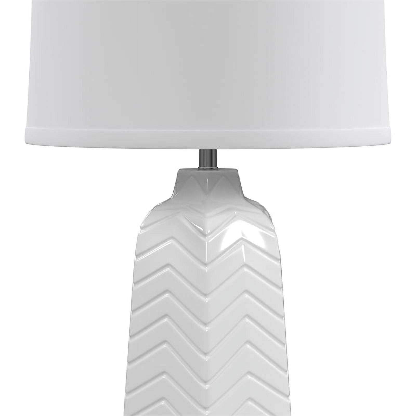 White Ceramic Table Lamp Z826