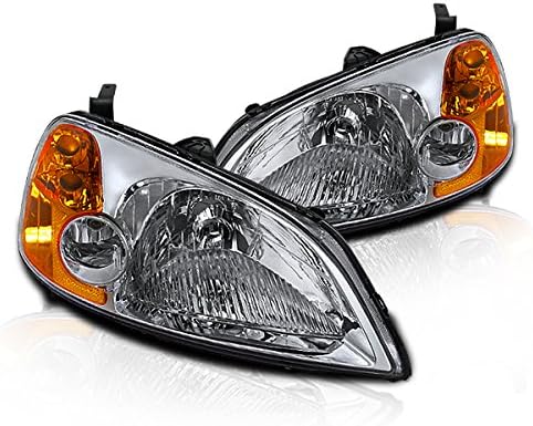 Clear Lens Chrome Housing Headlight for Honda Civic 01-03 K54560