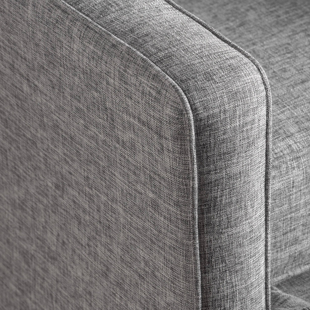 Fabric Recliner Set of 2 Light Grey Tweed Y770402