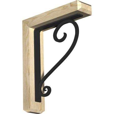 Douglas Fir Iron Bracket F8044