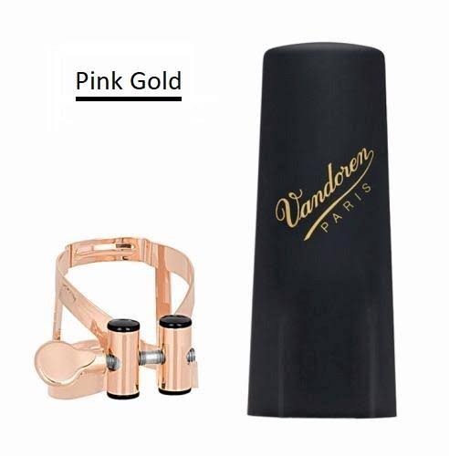 Pink Gold Tenor Sax Ligature with Plastic Cap Z253083