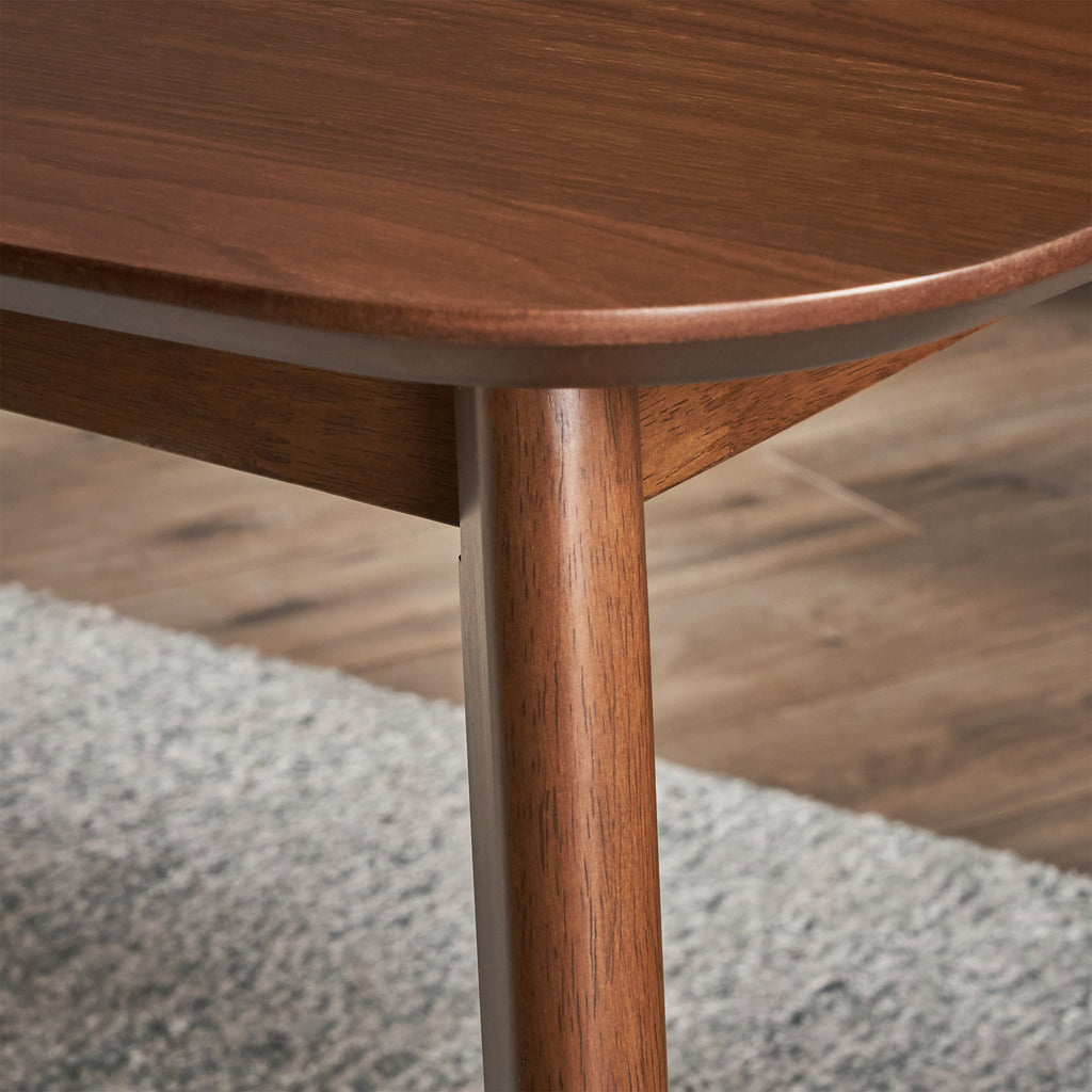 Natural Walnut Finish Wood Dining Table E288