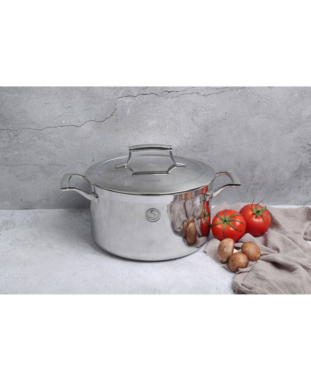 6 qt. Tri-Ply Stainless Steel Stock Pot with Lid U700717
