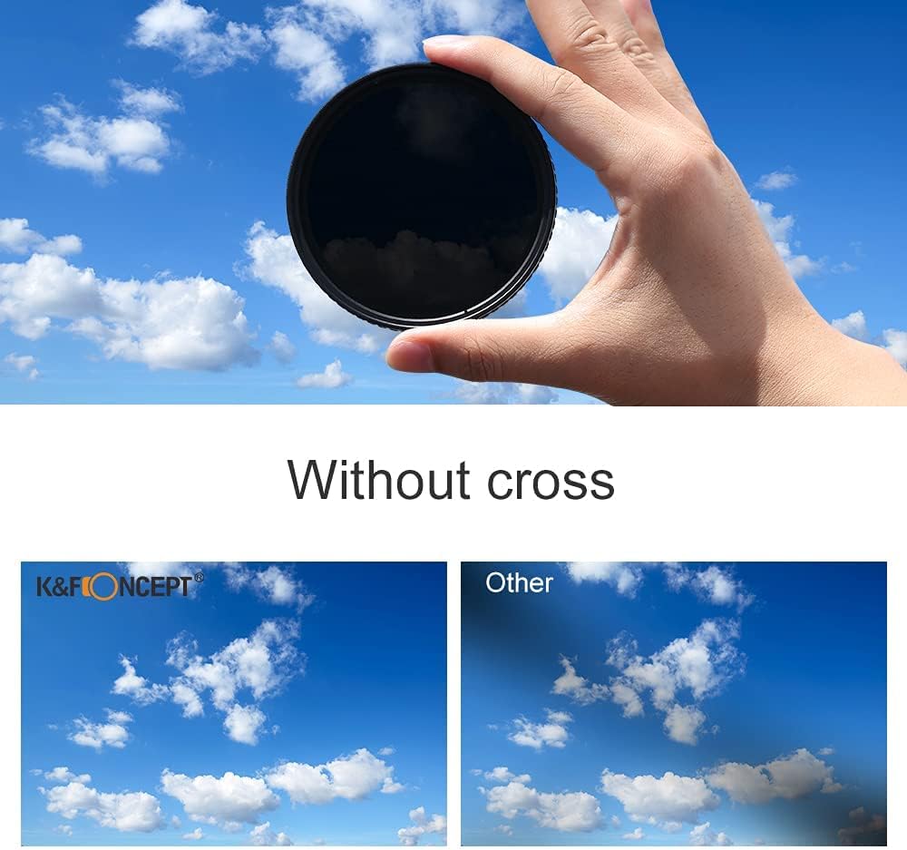 82mm Variable Neutral Density Filter ND2-ND32 with Cleaning Cloth F42149