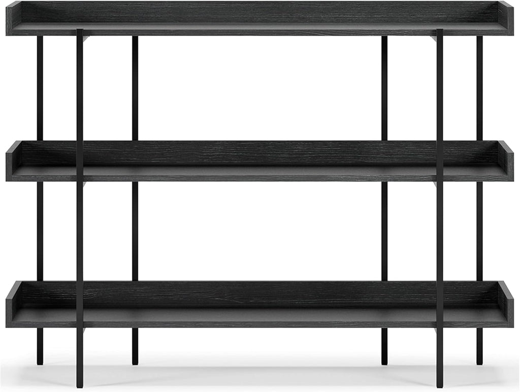 Black 3-Tier Bookcase S142