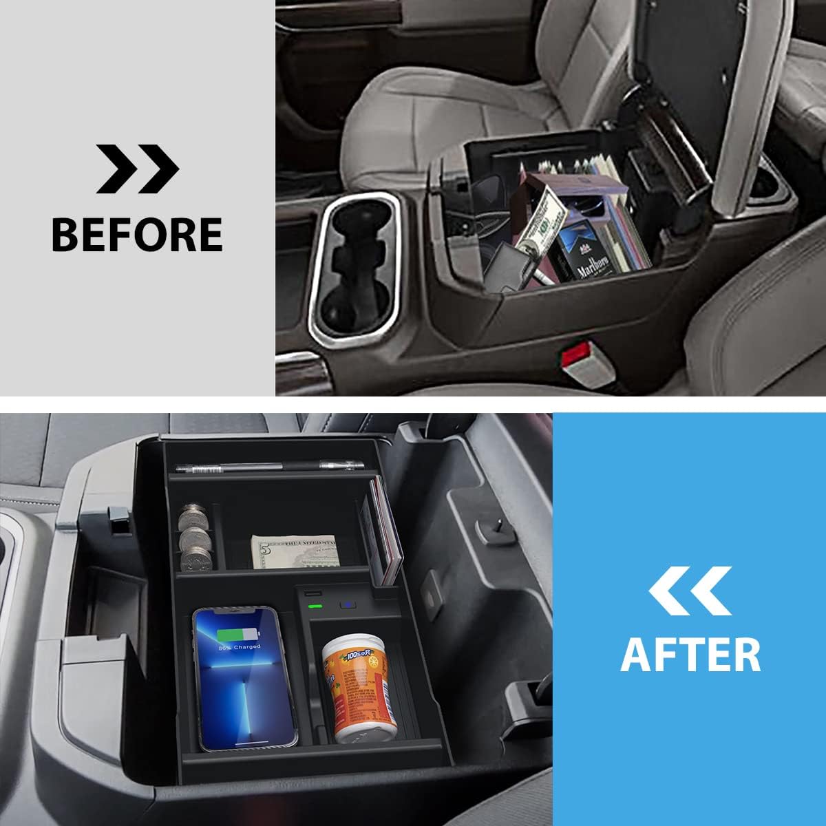 Wireless Charger Center Console Organizer Tray Z60919
