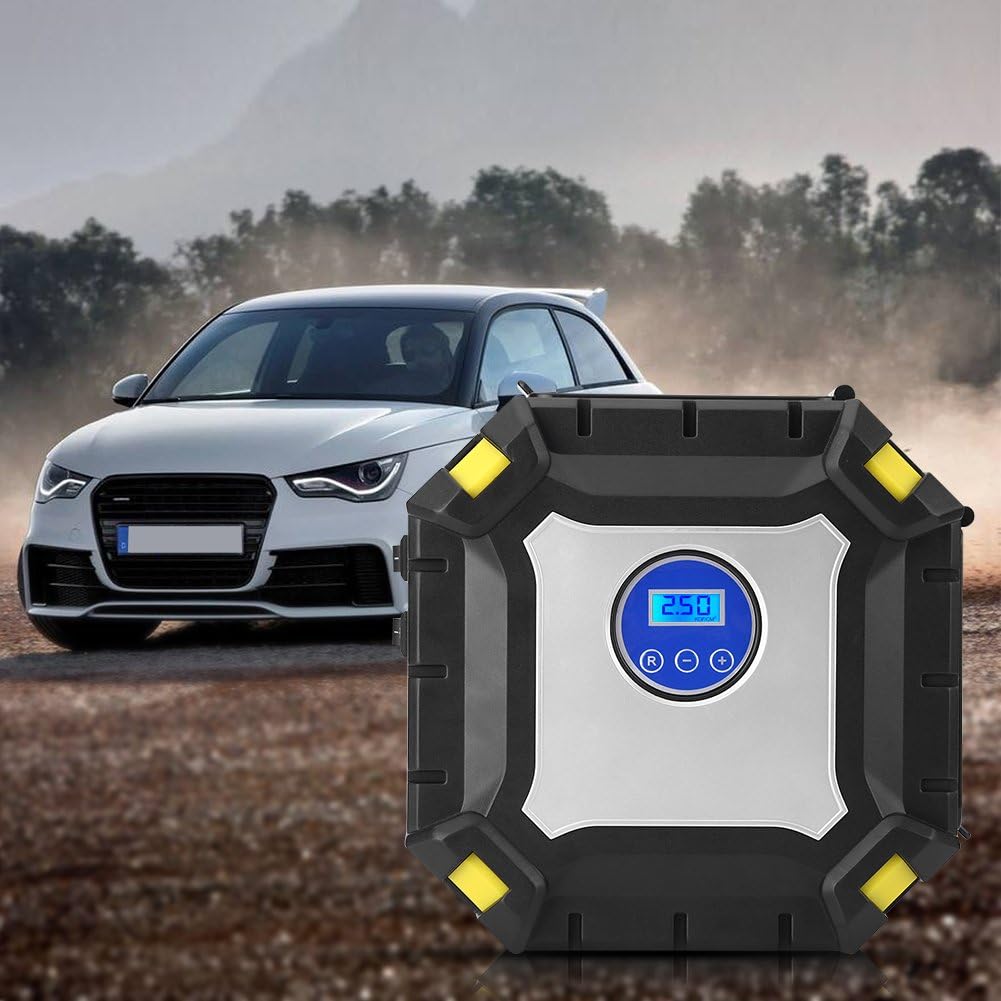 12V Portable Car Tire Inflator Air Compressor 100 PSI T435076