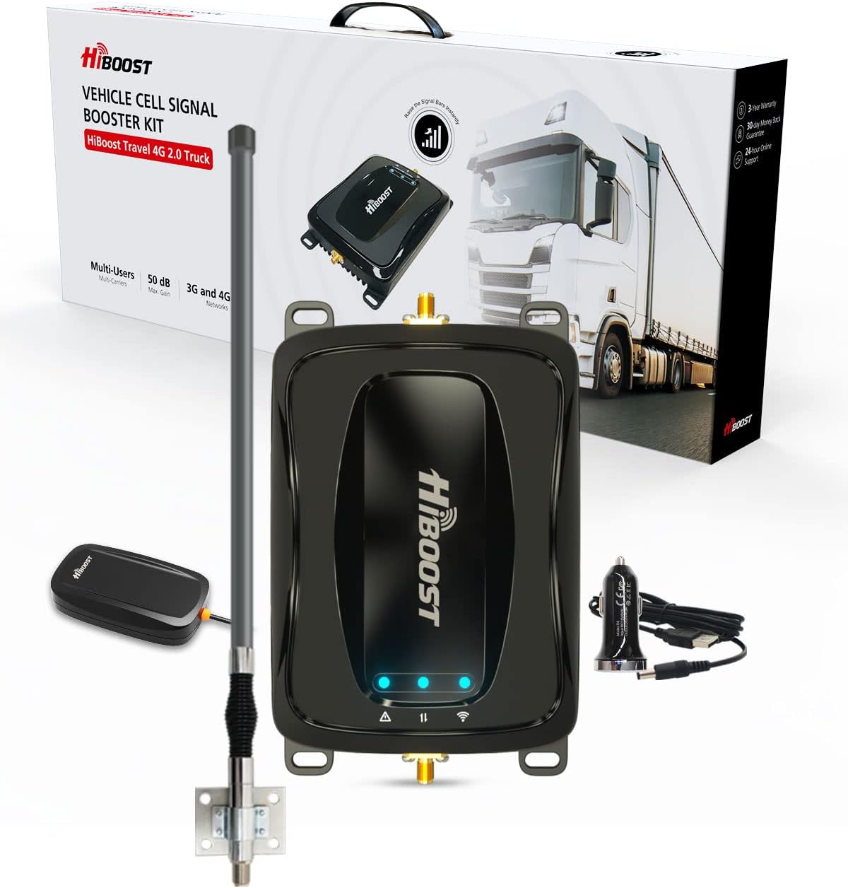 Cell Signal Booster with Omni-Directional Roof Antenna A7741