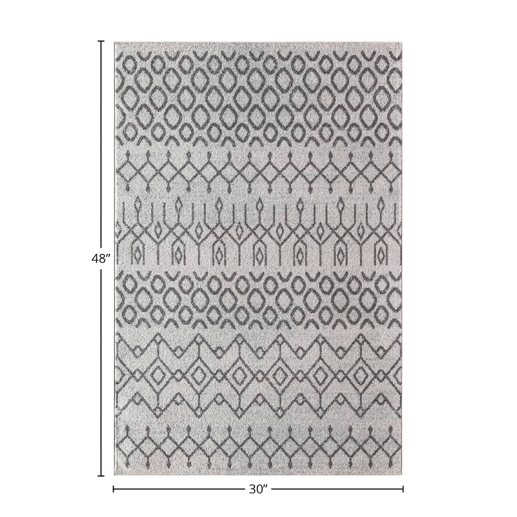 White Area Rug R824