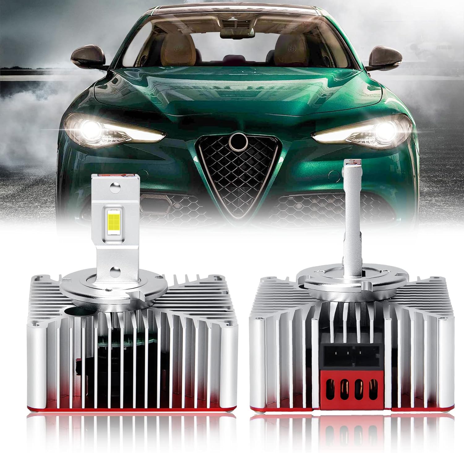 D5S LED Headlight Bulb Conversion Kit, 8600LM 6000K 70W, Pack of 2 U73097