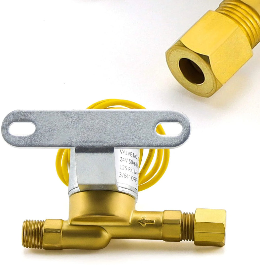 Solenoid Valve Brass 24V 2.3W 60Hz Yellow L9199