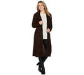 Espresso Duster with Oversized Lapels V783