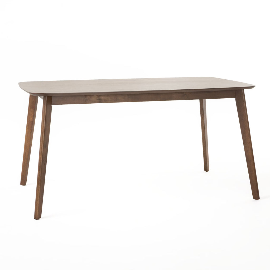 Natural Walnut Finish Wood Dining Table E288