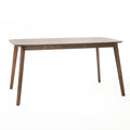 Natural Walnut Finish Wood Dining Table E288