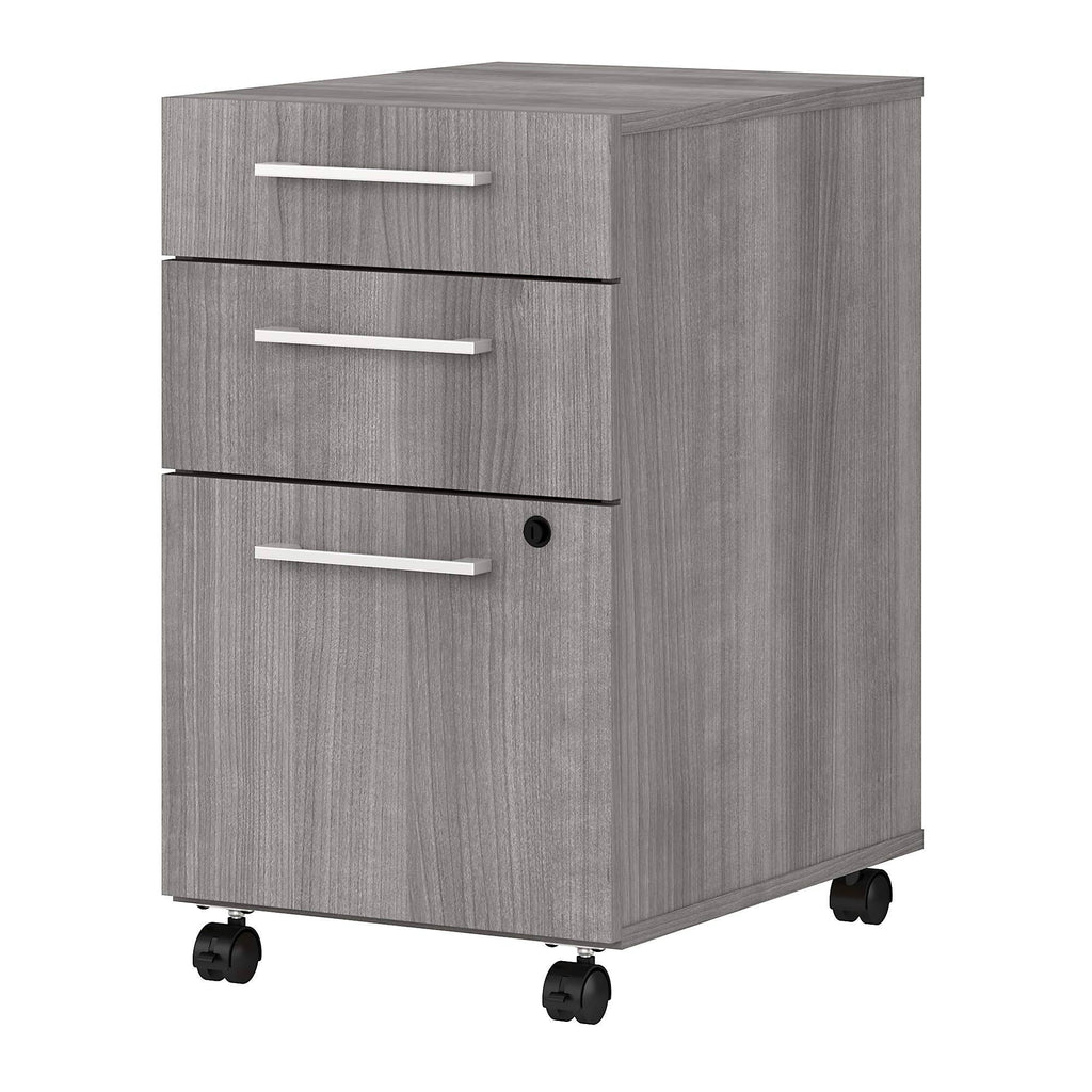 3 Drawer Mobile File Cabinet Platinum Gray Z934133