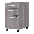 3 Drawer Mobile File Cabinet Platinum Gray Z934133