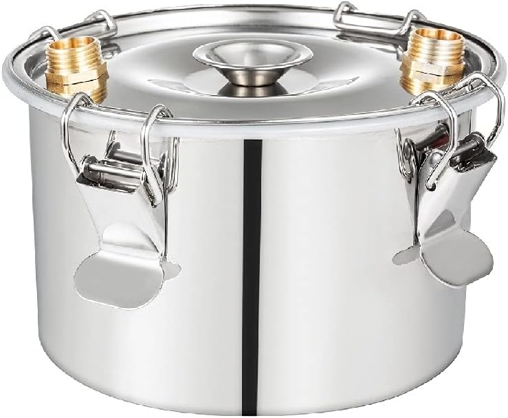 5Gal 20L Alcohol Still with Electric Circulating Pump, Thumper Keg, Copper Tube Distiller, Home Brewing Kit L34863