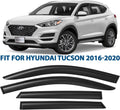 Dark Smoke Tape-on Window Deflectors 4pcs I713