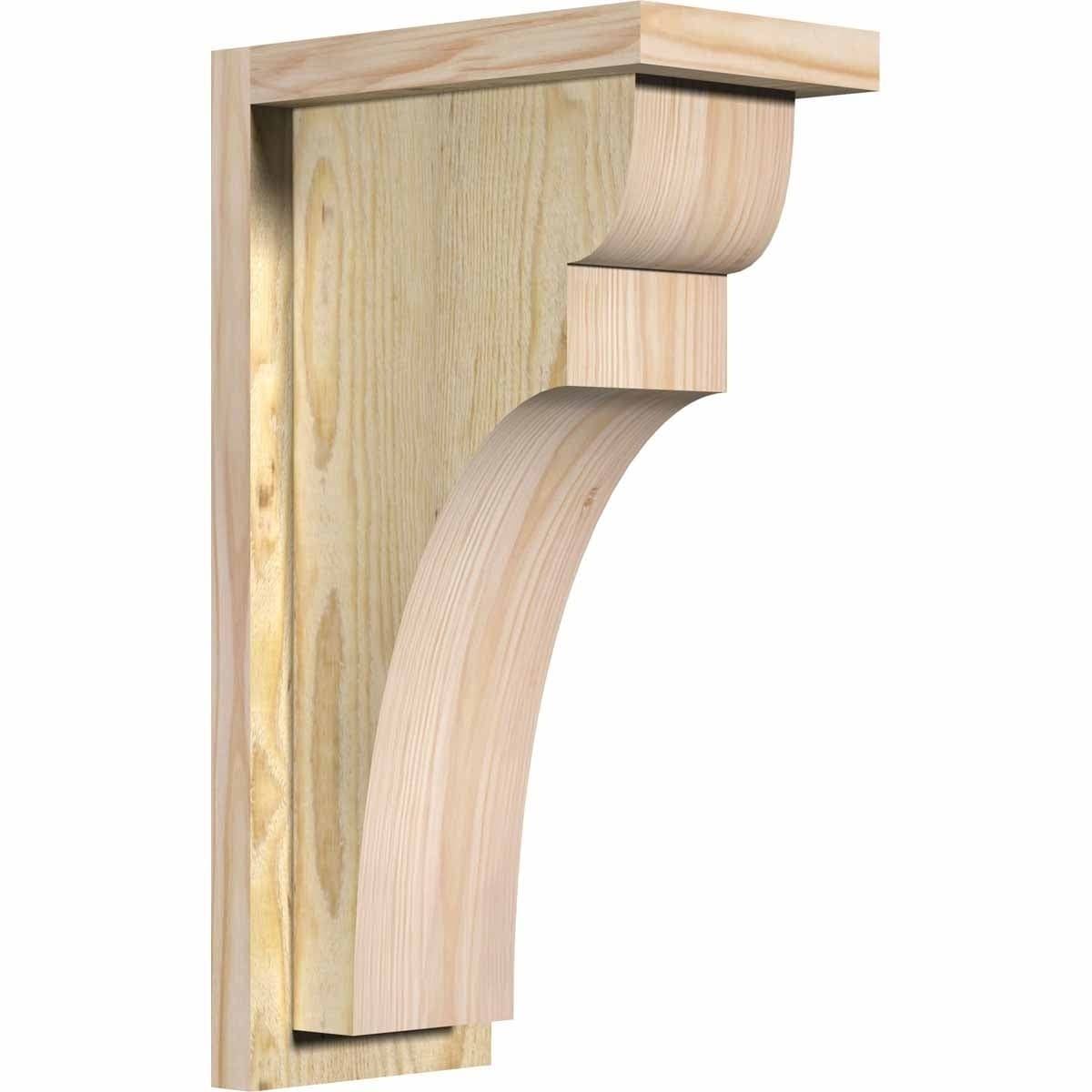 Rough Sawn Corbel with Backplate, Douglas Fir N951329