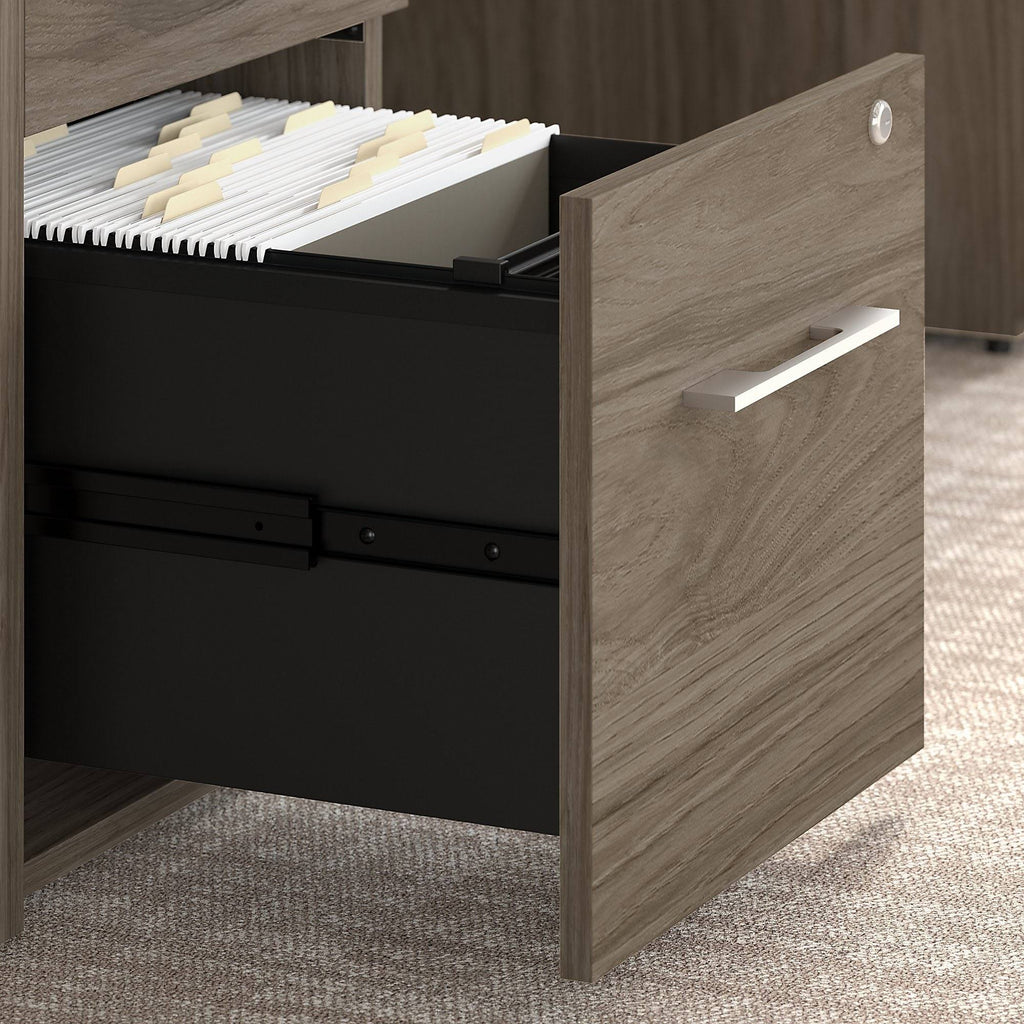 Modern Hickory 3-Drawer File Cabinet R285
