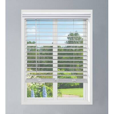 Cordless Faux Wood Blinds 63W x 48L S471