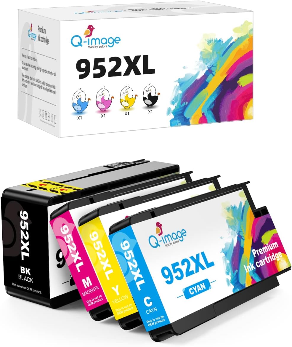 952XL Ink Cartridges Combo Pack 4 Pack Black Cyan Magenta Yellow G192503
