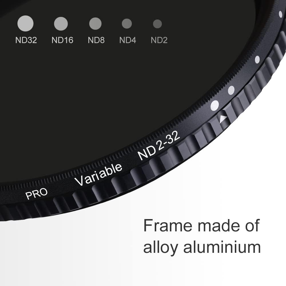 82mm Variable Neutral Density Filter ND2-ND32 with Cleaning Cloth F42149