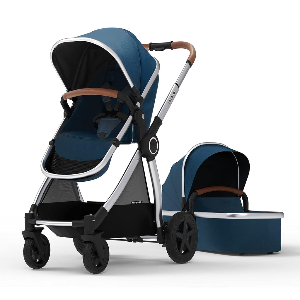 Full-Size Stroller with Bassinet, Reversible Seat, Compact Fold, UPF50+ Canopy Q36375