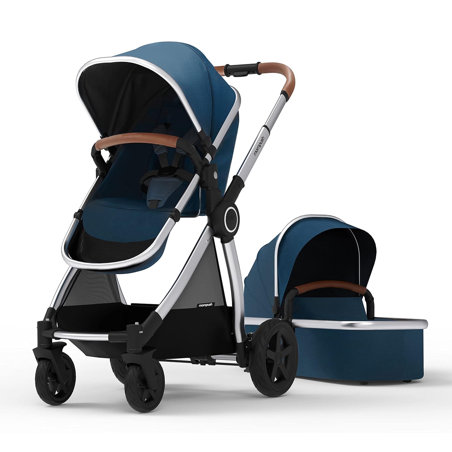 Full-Size Stroller with Bassinet, Reversible Seat, Compact Fold, UPF50+ Canopy Q36375