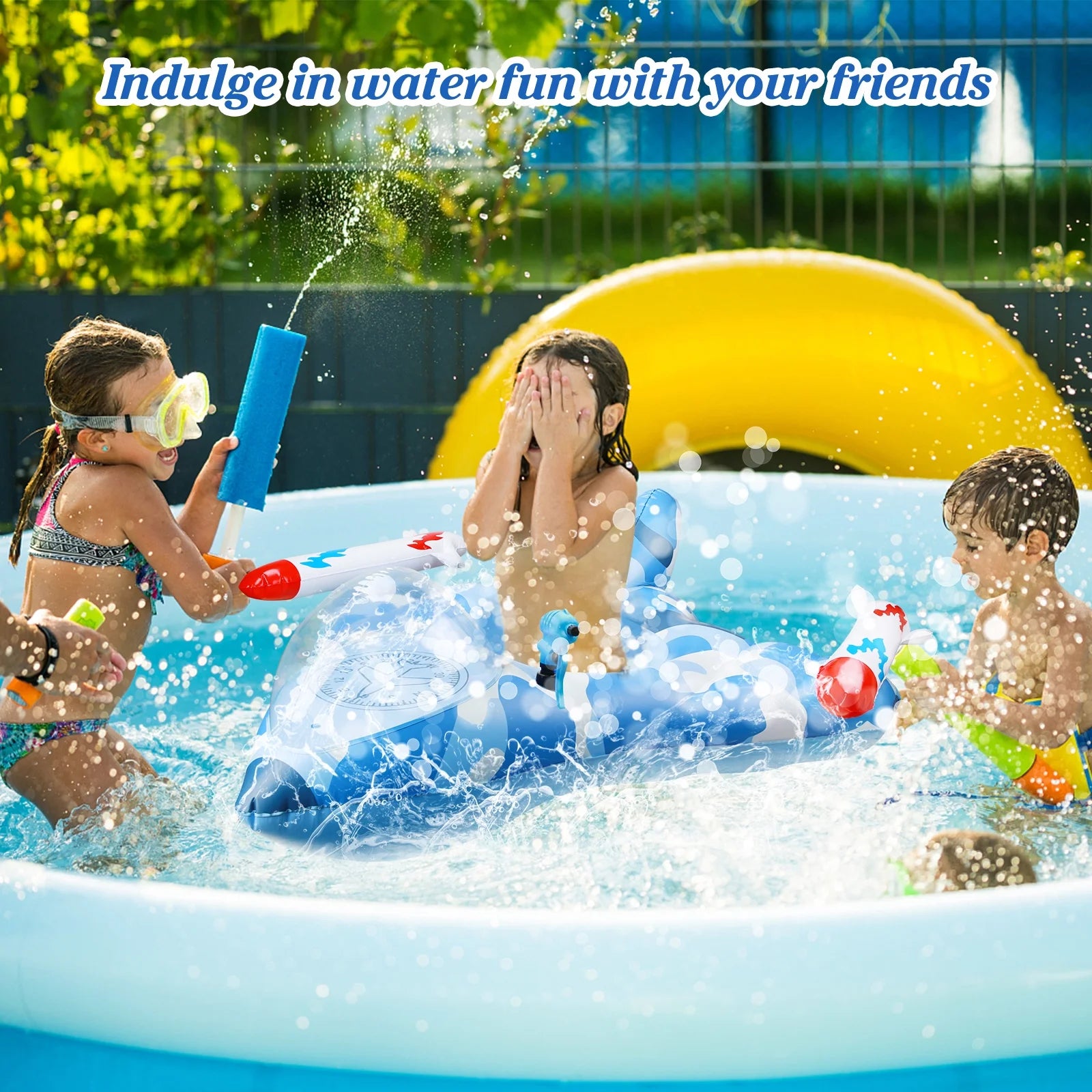 Inflatable Pool Float with Water Guns I42919