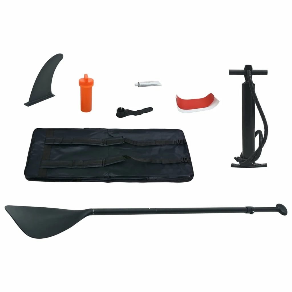 Inflatable Paddle Board Set with Oar, Fin, Hand Pump, Repair Kit and Carrying Bag L809