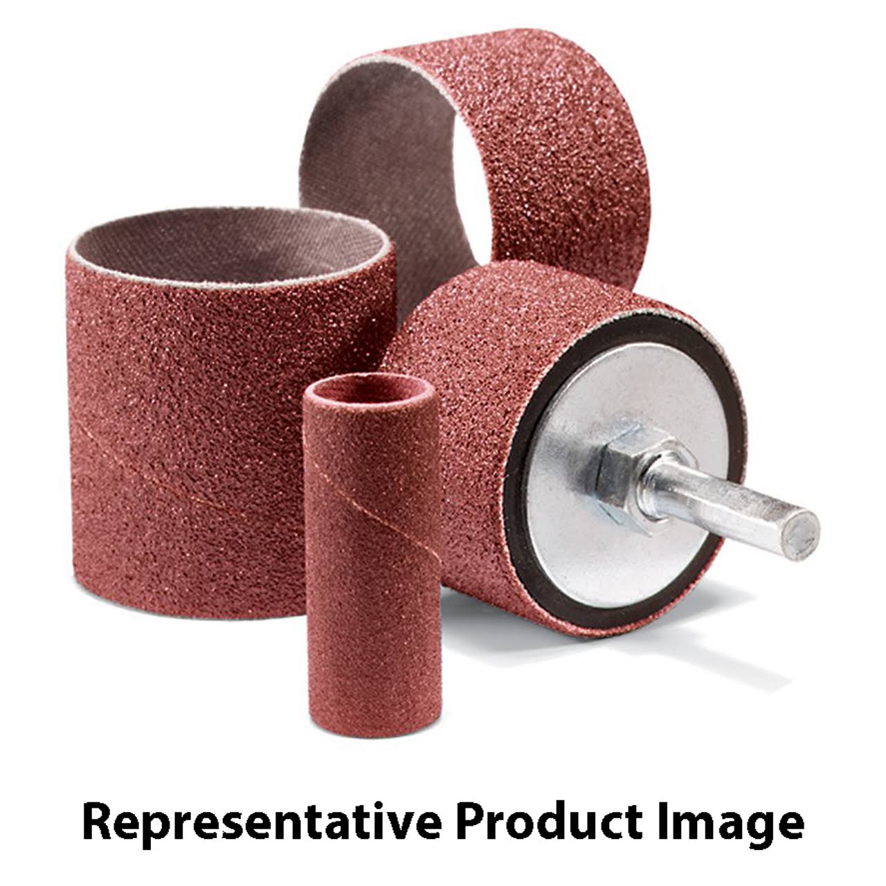 1-1/2x1-1/2 Aluminum Oxide Spiral Bands 80 Grit 100 Pack W798112