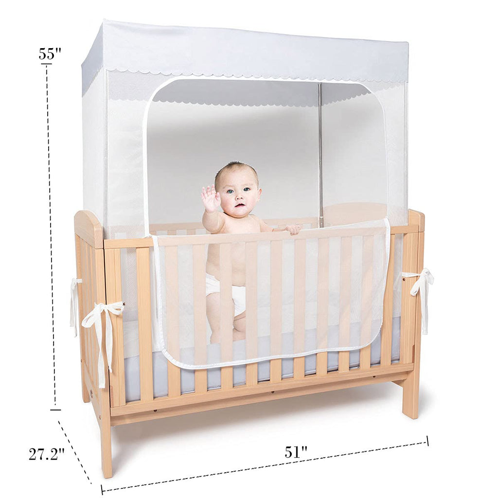 Pink See Through Mesh Crib Tent G992