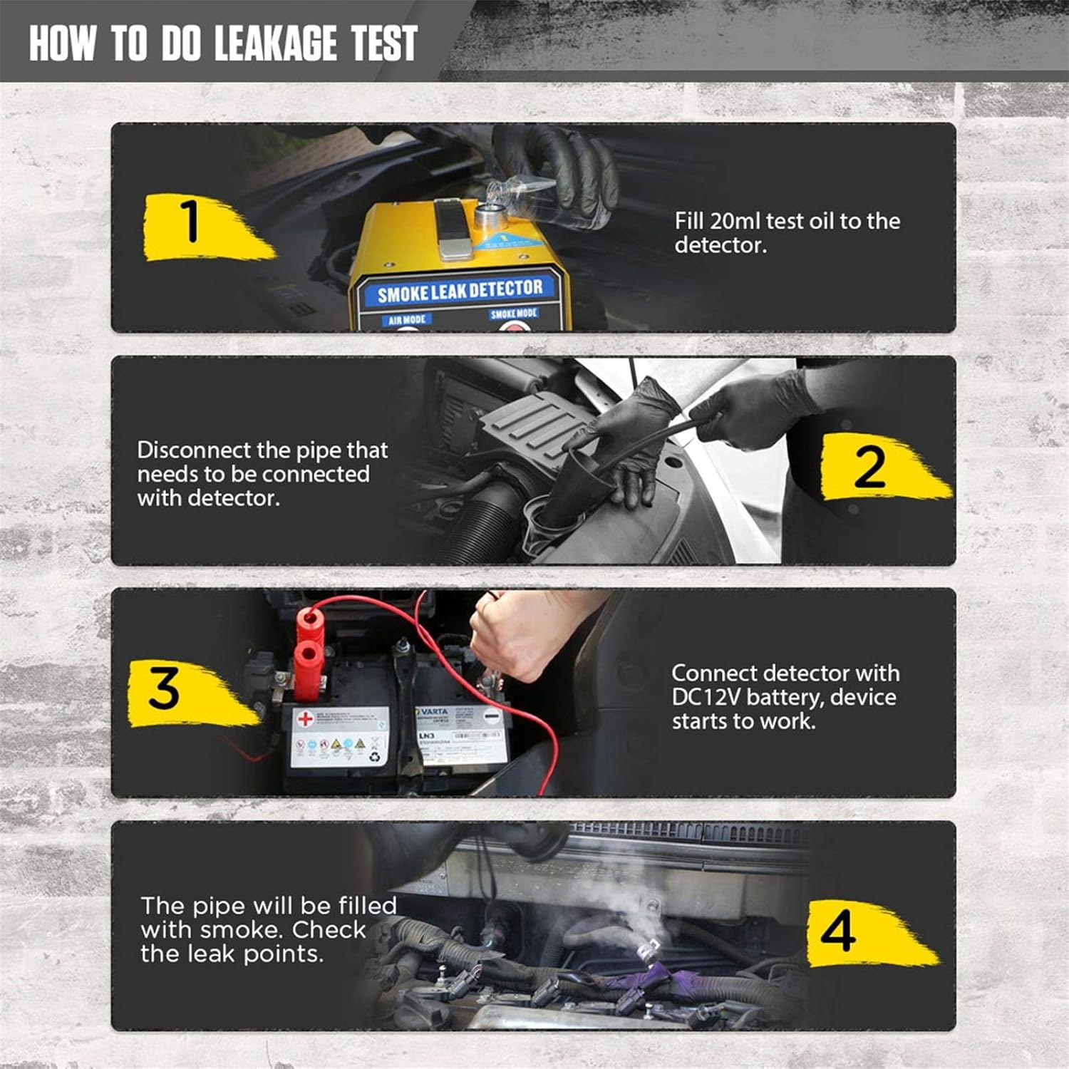 12V Car EVAP Leak Detector Diagnostic Tester F981