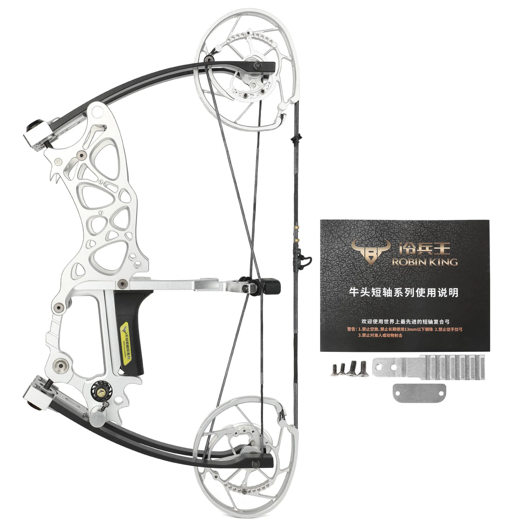 Dual-Use Compact Compound Slingshot Bow Archery Hunting 35-70 lbs Draw Weight L851614