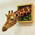 3D Giraffe Head Wall Art Decor Q3997
