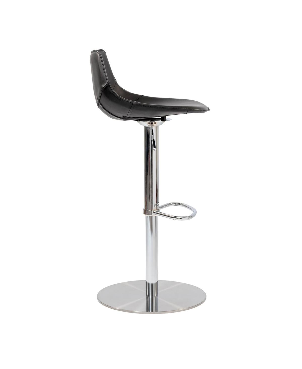 Black Adjustable Swivel Bar Stool U35148