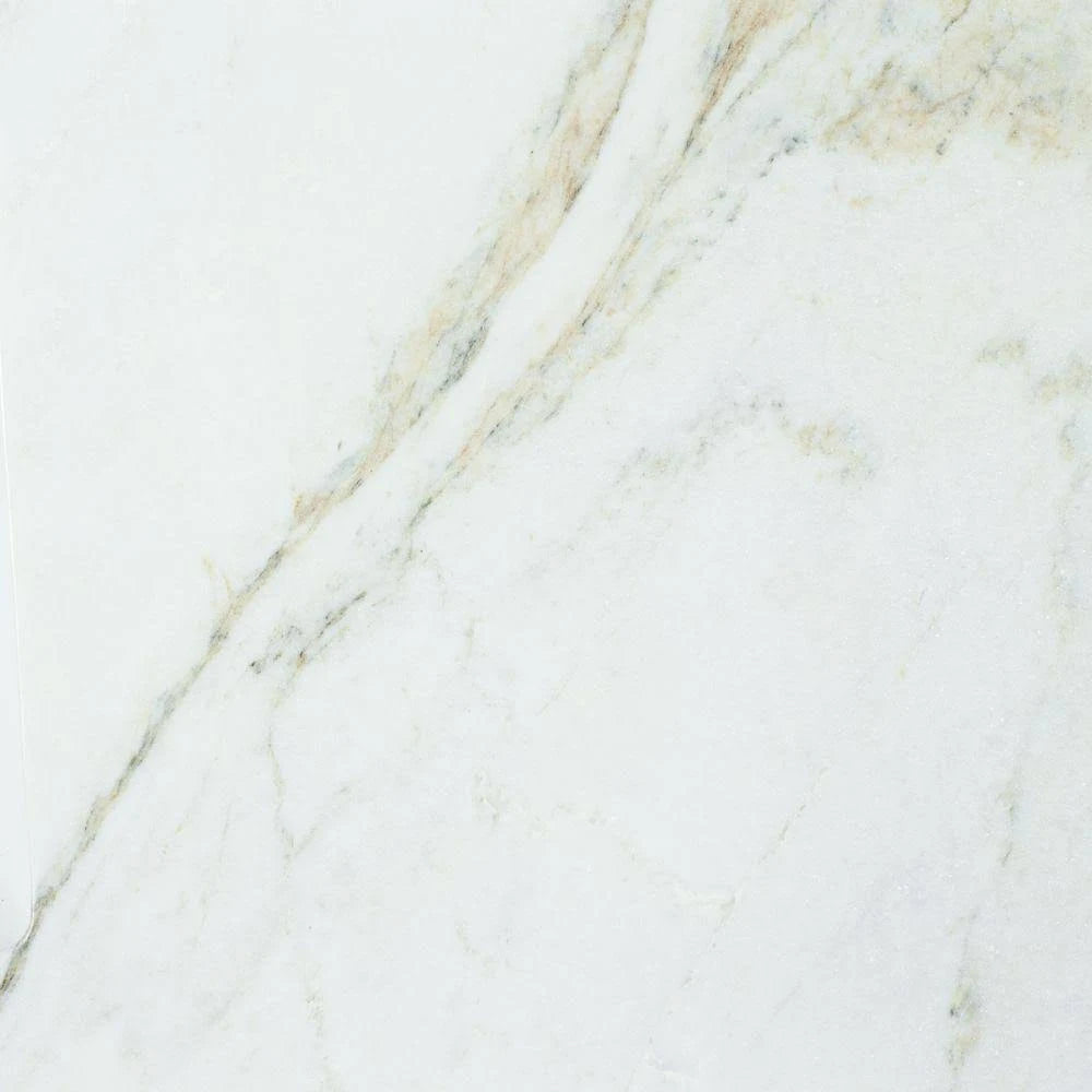 Marble Single Sink Vanity Top with White Sink I75134